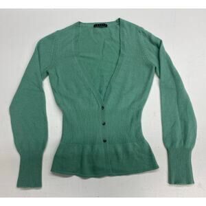VTG Y2K 2006 Women Theory 100% cashmere button cardigan sweater, S